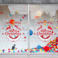 Etiquetas engomadas de la ventana del PVC de Feliz Navidad y Feliz Año Nuevo Etiquetas engomadas de la pared de Vinly
